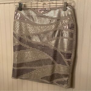 NWT White House Black Market Sequin Mini skirt size 00